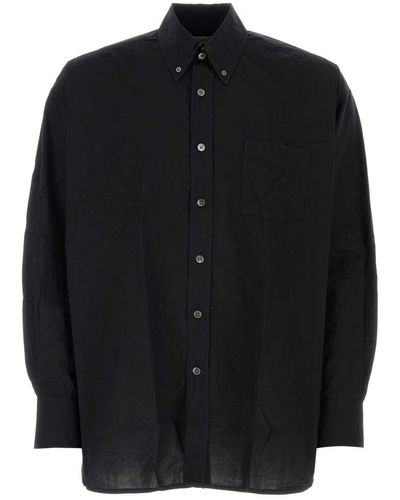 Our Legacy Borrowed Bd Cotton Button-Down Shirt - Black
