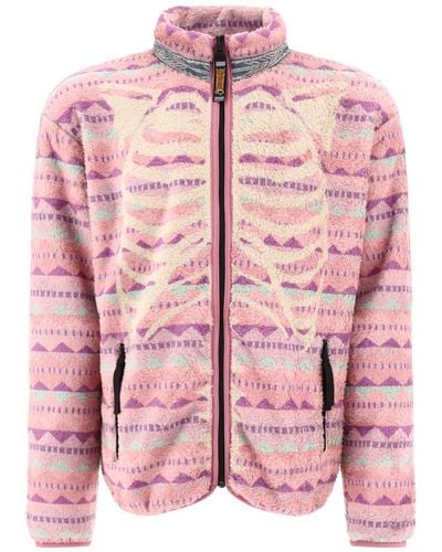 Kapital "ashland" Fleece Jacket - Pink