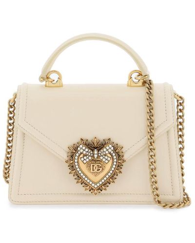 Dolce & Gabbana Devotion Small Handbag - Natural