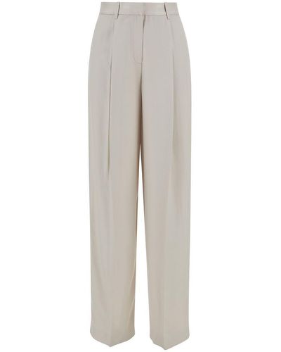 Theory Trousers With Pinces Detail - Grey