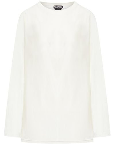 Tom Ford Cropped Tops - White
