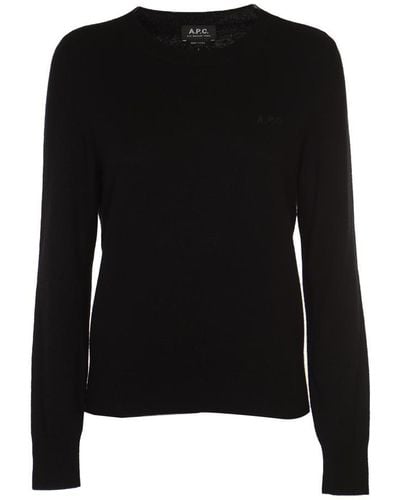 A.P.C. Nina Sweater In Virgin Wool - Black