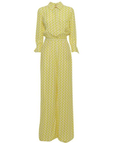 Elisabetta Franchi Long Dress - Yellow