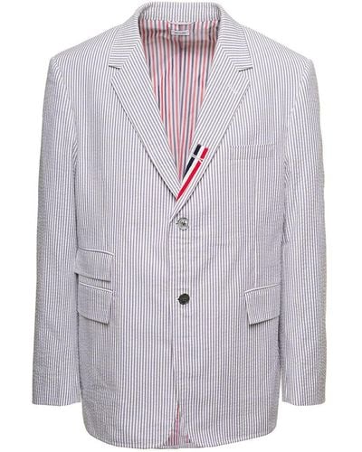 Thom Browne Striped Jacket - Gray
