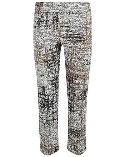 Avenue Montaigne Cotton Blend Pants - Grey