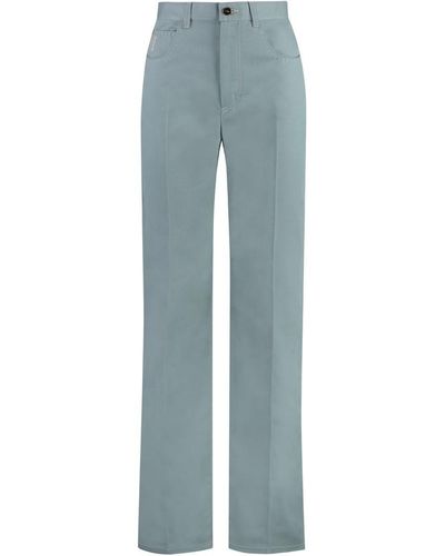 Fendi 5-Pocket Straight-Leg Jeans - Blue