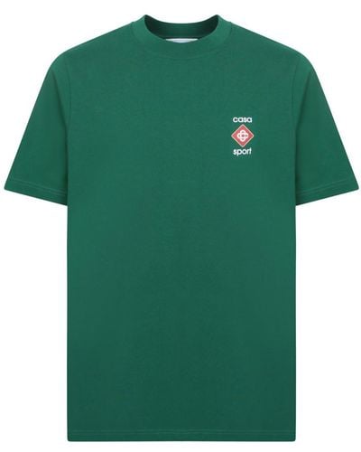 CASABLANCA Cotton Casa Sport T-shirt - Green