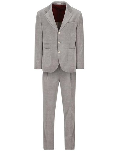 Brunello Cucinelli Two-piece Single-breasted Suit - Grey