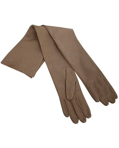 Max Mara Amica Long Gloves Accessories - Natural