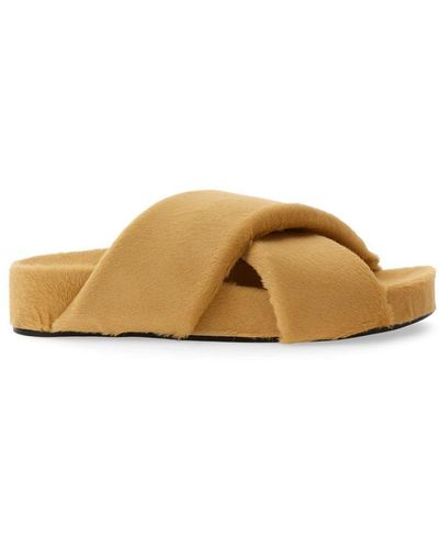 Jil Sander Crisscross Sandal - Natural