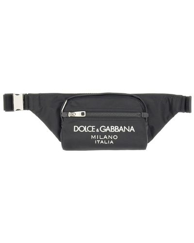 Dolce & Gabbana Small Fabric Pouch - Gray