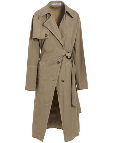 JW Anderson Asymmetric Trench Coat - Natural