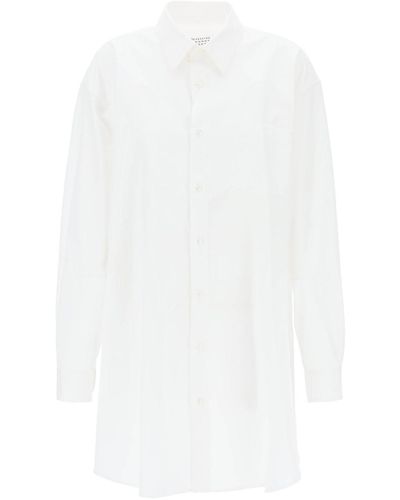 Maison Margiela Poplin Shirt Dress - White