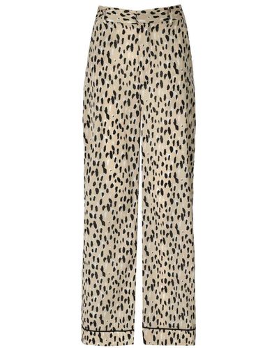 WEILI ZHENG Beige Spotted Trousers - Natural