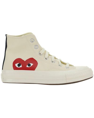 COMME DES GARÇONS PLAY High Chuck Taylor Sneakers - White