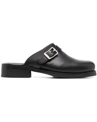 Our Legacy Camion Leather Mules - Unisex - Calf Leather/rubber - Black