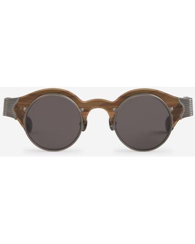 Matsuda Oval Sunglasses 10605h - Gray