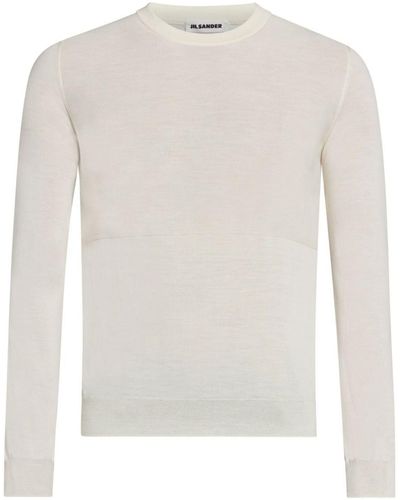 Jil Sander Crew-Neck Sweater - White