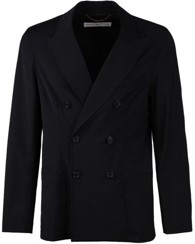Department 5 Saturn Double-Breasted Blazer - Black