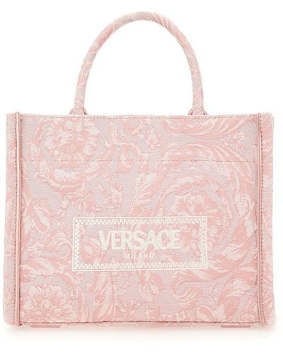 Versace Shopper Bag "athena" Small - Pink