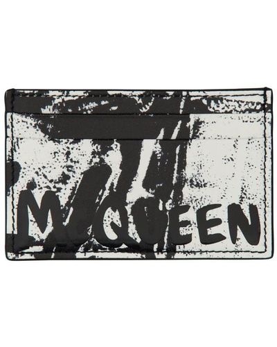 Alexander McQueen Leather Card Holder - Black
