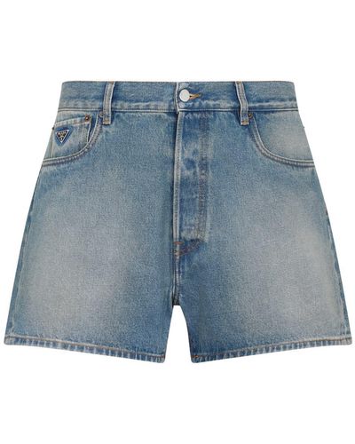 Prada Denim Shorts Jeans - Blue