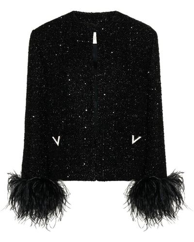 Valentino Tweed Jacket - Black