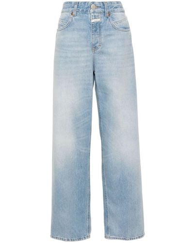 Closed Mid-Rise Wide-Leg Jeans - Blue