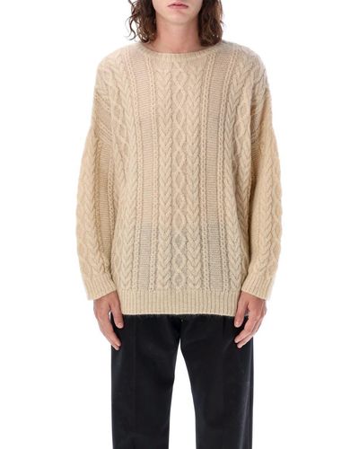Undercover Cable Knit Sweater - Natural