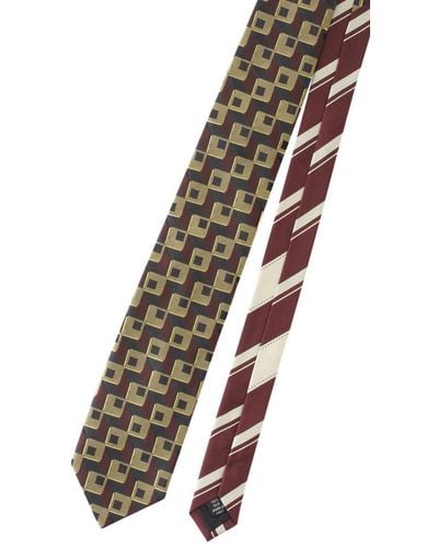 Dries Van Noten Tie 102 Q.3903 M.W.Tie Accessories - Metallic