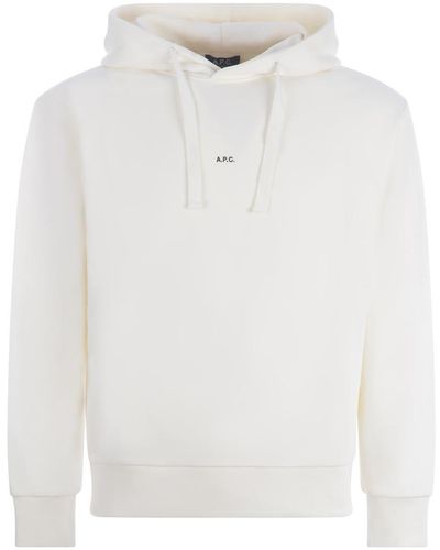 A.P.C. Hoodie Sweatshirt - White