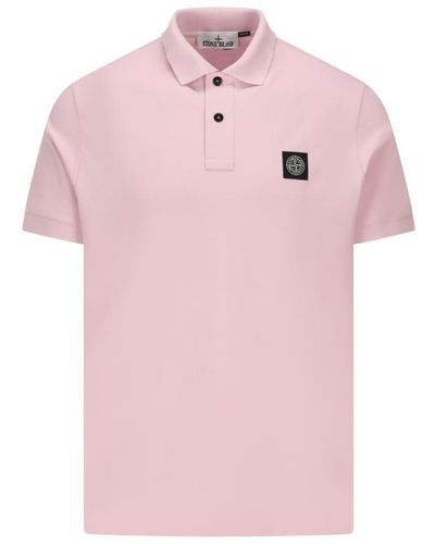 Stone Island T-shirts And Polos - Pink