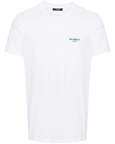 Balmain T-Shirt With Logo Application - White