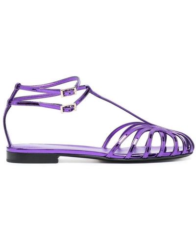 Purple ALEVI Flats and flat shoes for Women | Lyst