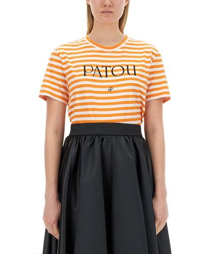 Patou T-Shirt With Logo - Multicolour