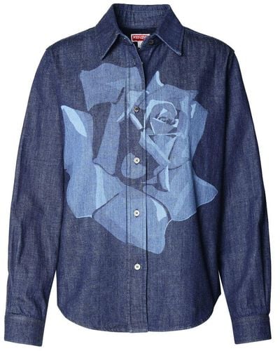 KENZO Cotton Shirt - Blue