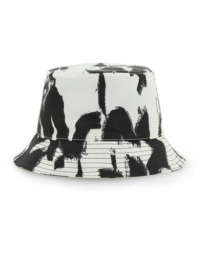 Alexander McQueen Mcqueen Graffiti Bucket Hat - Black