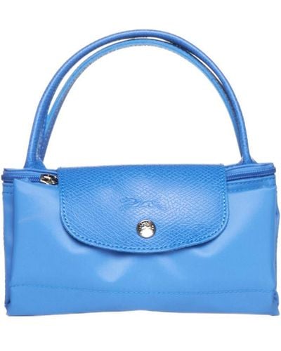 Longchamp Le Pliage Small Top Handle Bag - Blue
