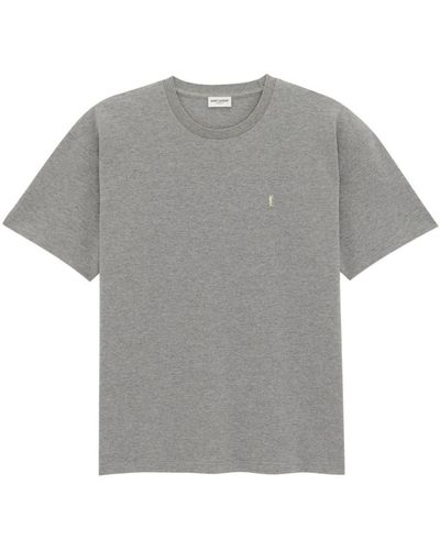 Saint Laurent Cassandre T-shirt - Gray