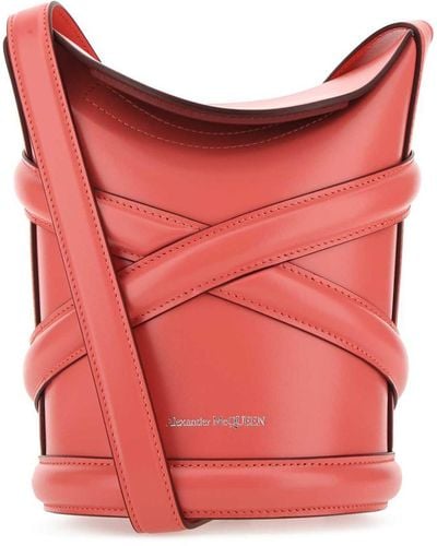 Alexander McQueen Bucket Bags - Red
