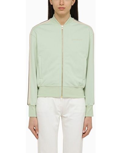 Palm Angels Mint Zip Sweatshirt - Green
