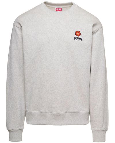 KENZO Boke Flower Cotton Sweatshirt - Gray