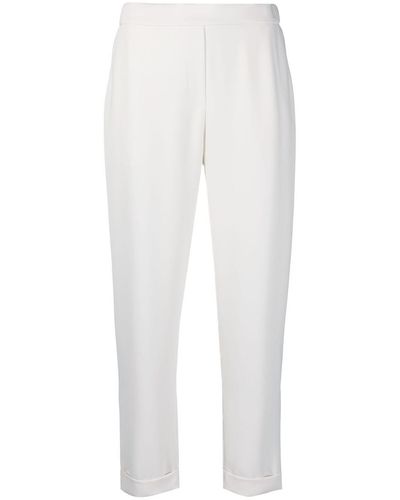 P.A.R.O.S.H. Pany Cropped Trousers - White