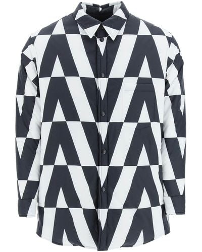 Valentino Reversible Padded Shirt Jacket Macro Optical - Multicolor