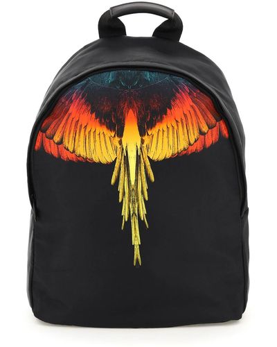 Marcelo Burlon Nylon Wings Backpack - Black