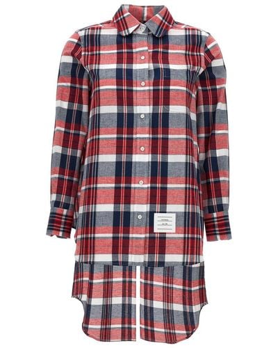 Thom Browne Open Back Twisted Shirt, Blouse - Red