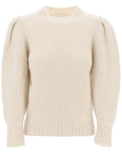 Isabel Marant 'emma' Jumper With Balloon Sleeves - White
