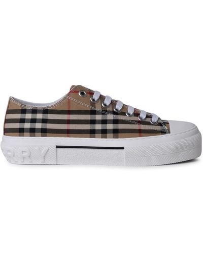 Burberry Cotton Jack Sneakers - Brown