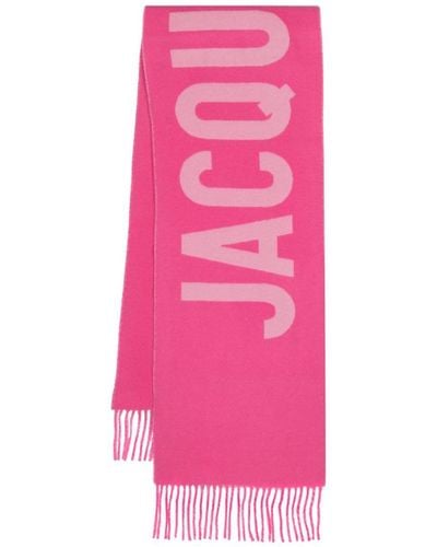 Jacquemus L'echarpe Virgin-wool Scarf - Pink