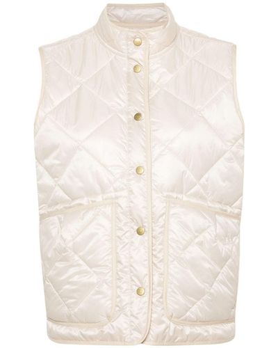 Fay Quilted Down Vest - Natural